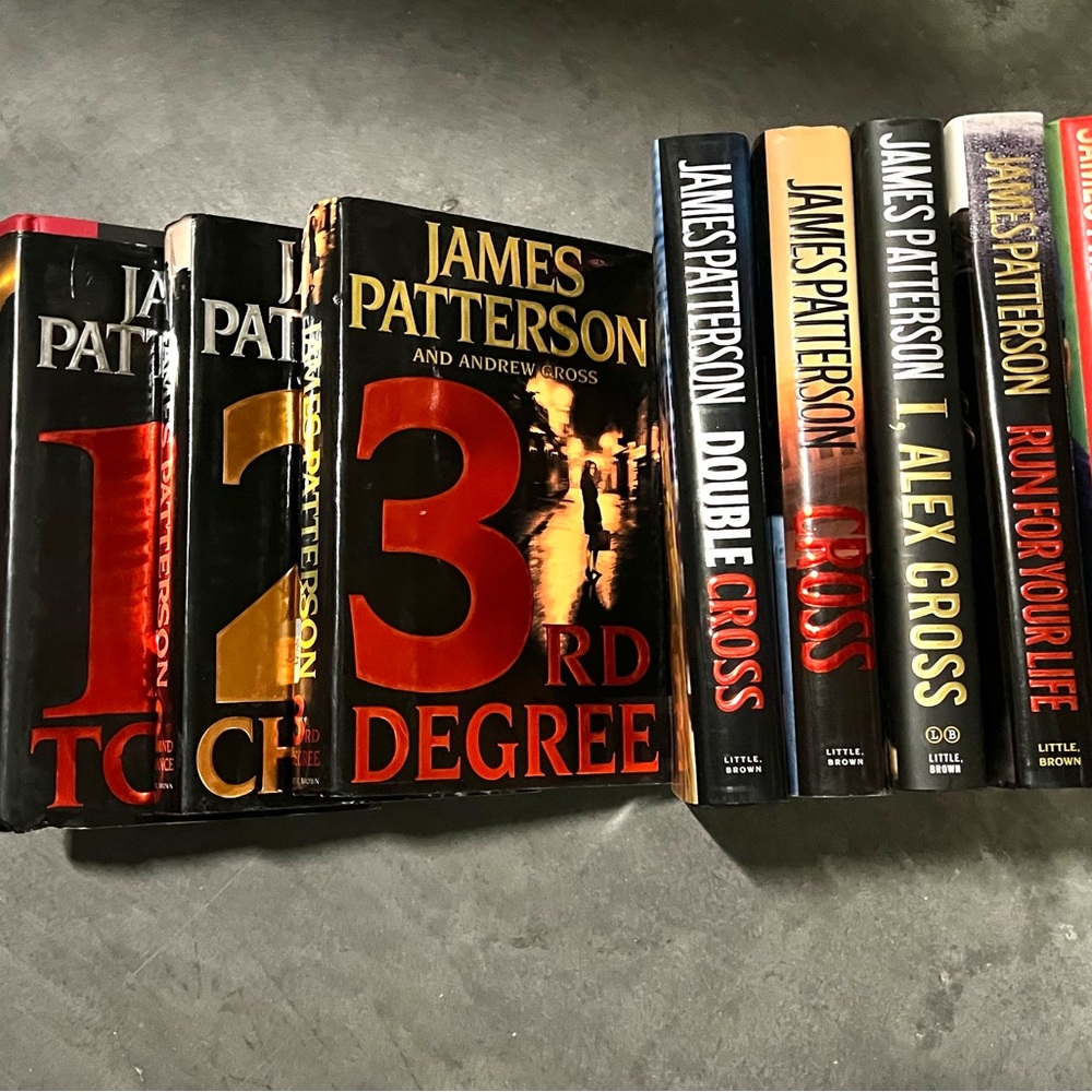10 James Patterson Hard Cover Books Thriller Suspense